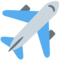 Airplane emoji on Twitter